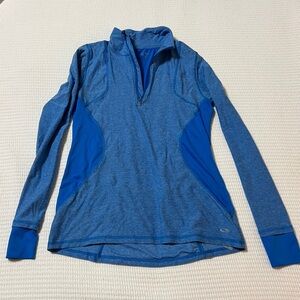 Champion Women's Long Sleeve Blue Performance Top